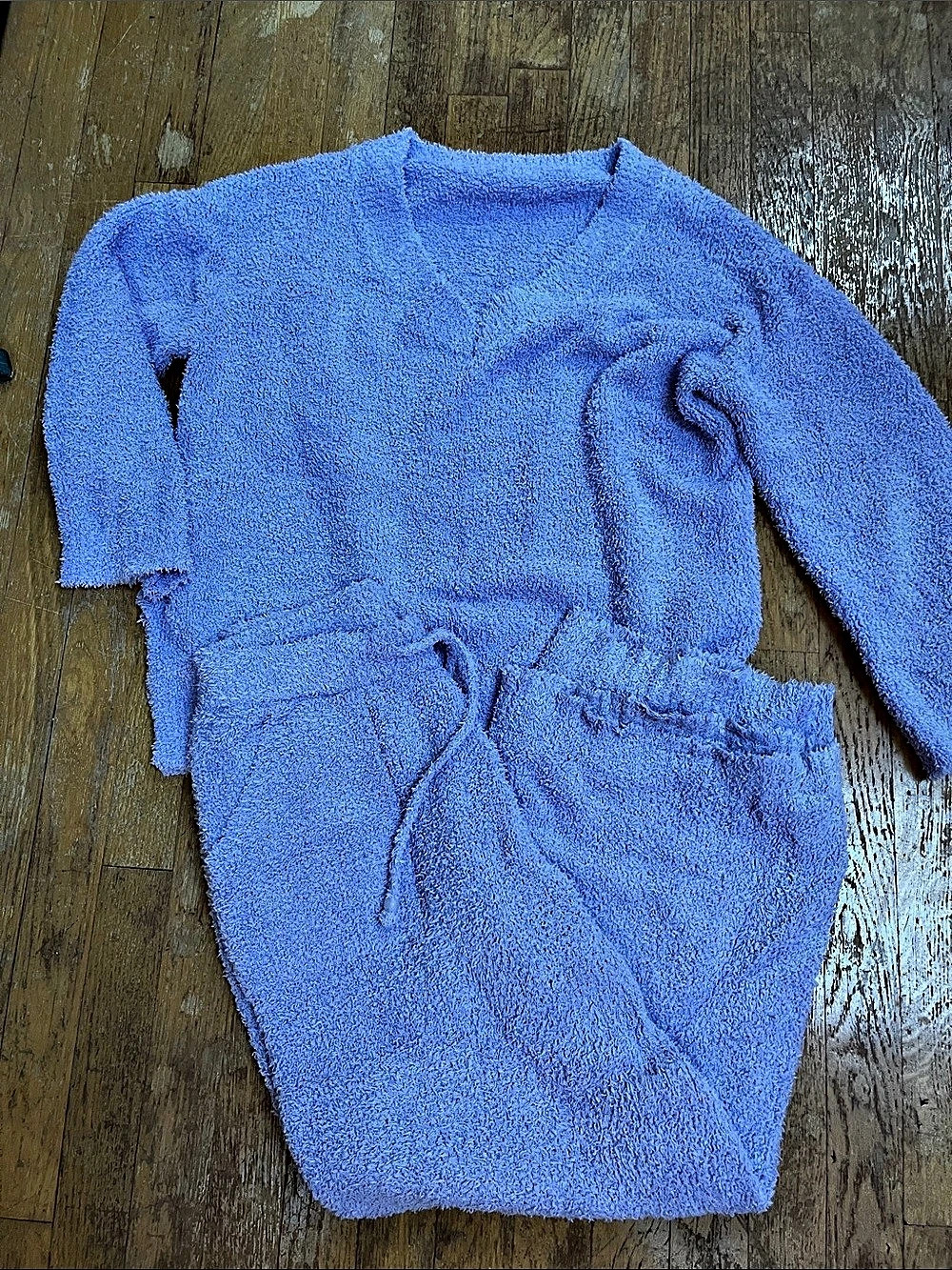 Purple Plush 2Pc Set